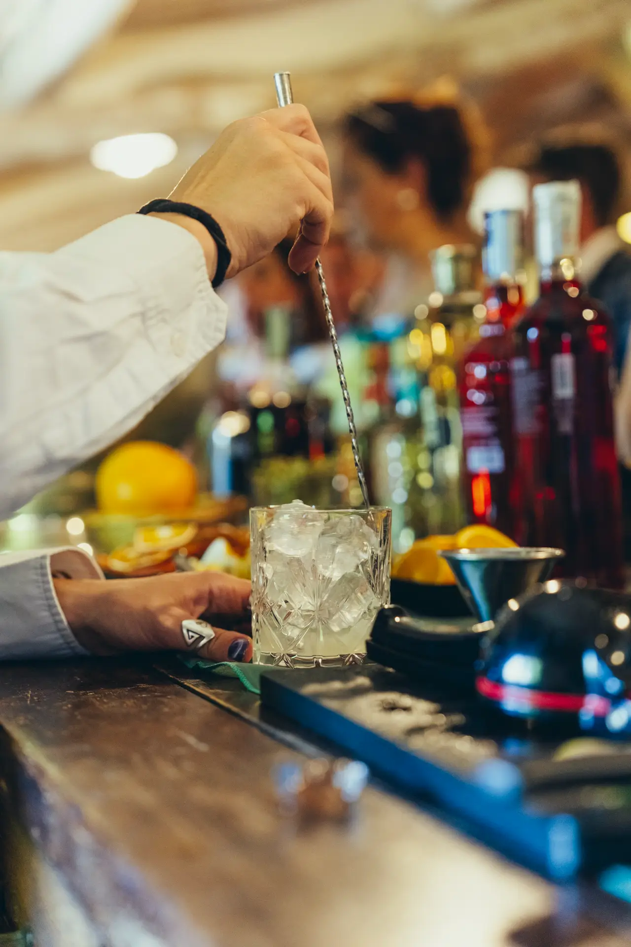bar set for corporate event