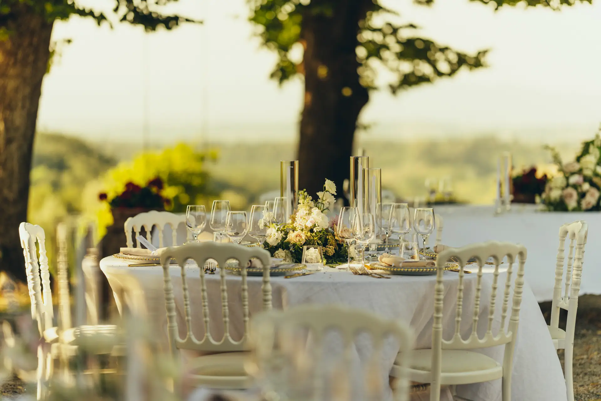 wedding table set