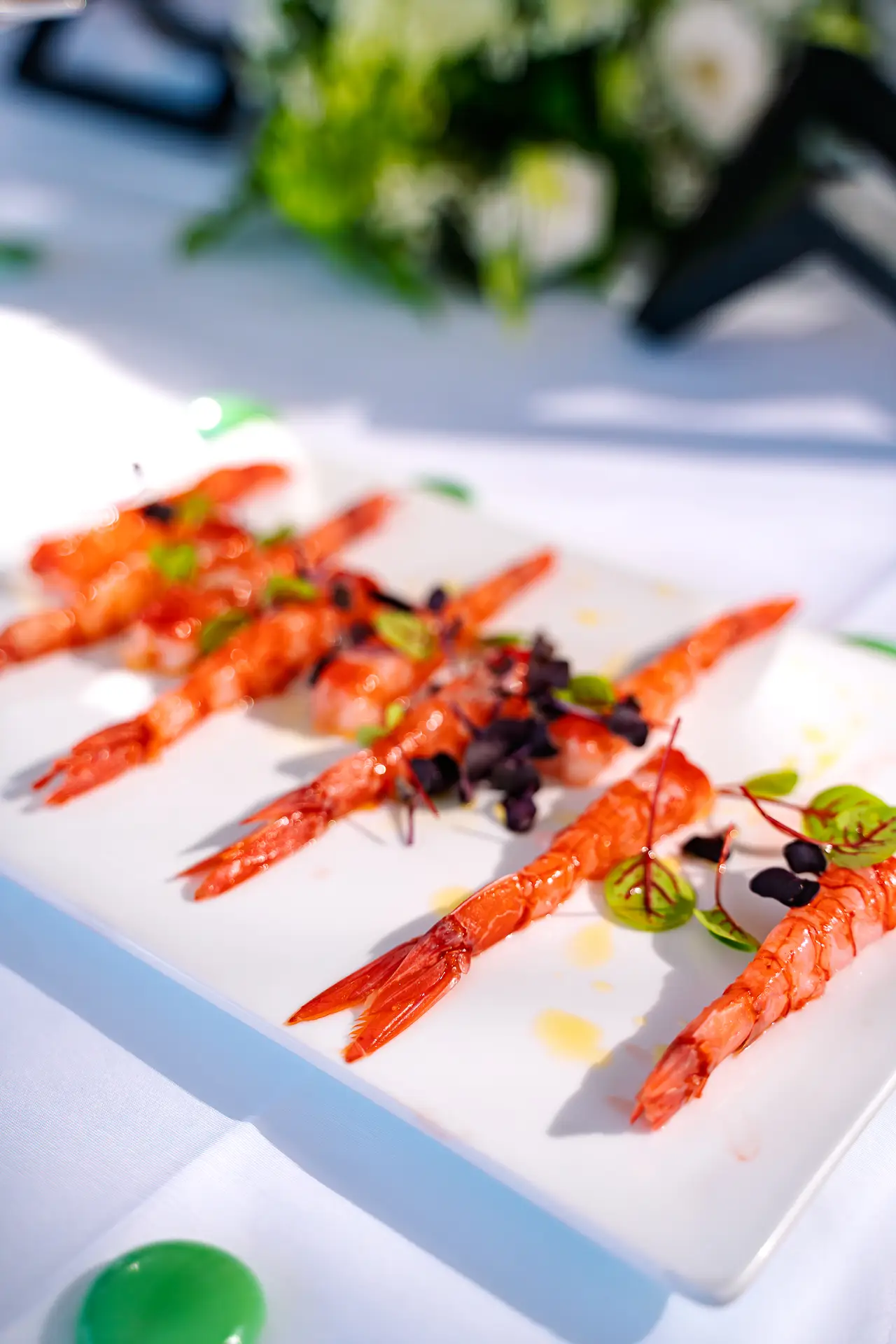 Prawns on a plate